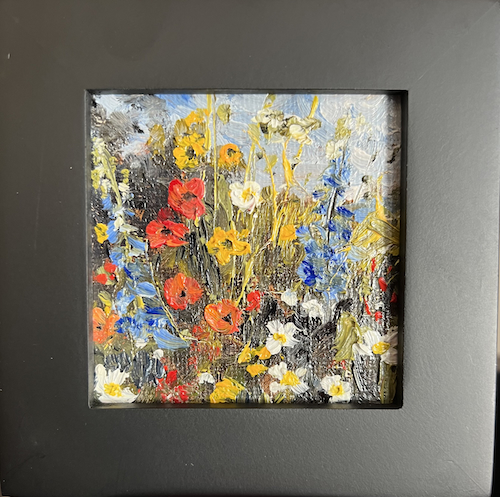 Floral Splendor 3x3 $100 at Hunter Wolff Gallery